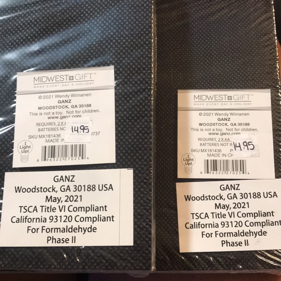 Light up Santa canvases nwt batteries not included - Picture 3 of 3